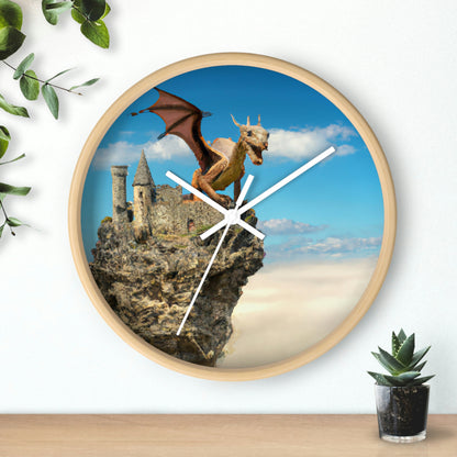 "Trono del dragón de los antiguos" - El reloj de pared alienígena