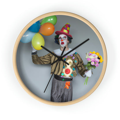 "Clowning Around with Balloons" - The Alien Wall Clock