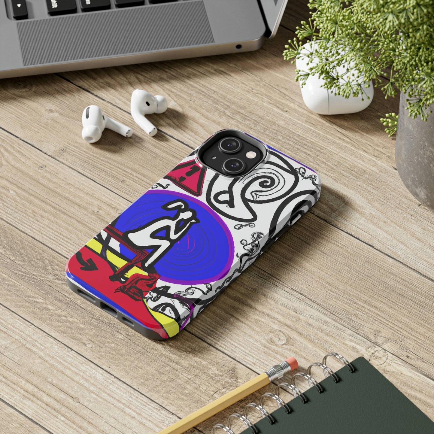 "Alone in the Park: Pondering Life's Challenges" - The Alien Tough Phone Cases