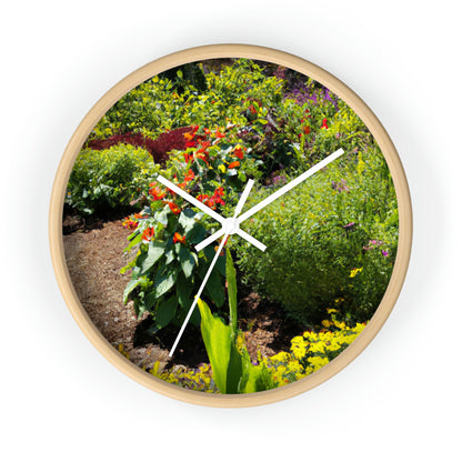 "Garden of Colorful Radiance" - The Alien Wall Clock