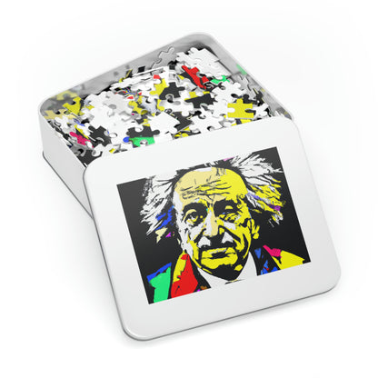 "Albert Einstein: A Pop Art Portrait" - The Alien Jigsaw Puzzle