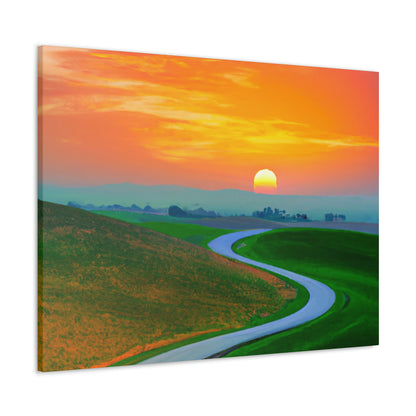 Vibrant Sunrise Painter - Canvas