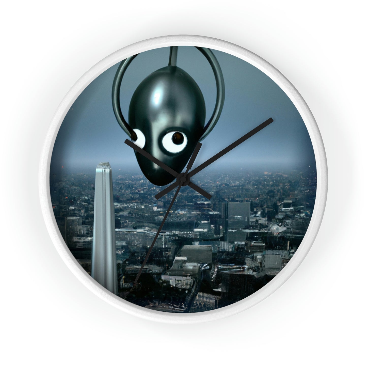 "A Distant Spark: An Alien's Search for Sanctuary in the City." - The Alien Wall Clock