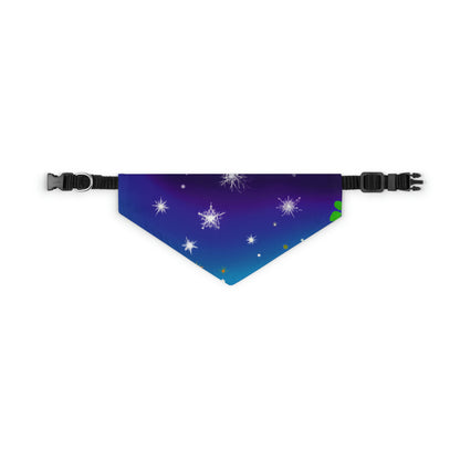 "A Celestial Garden of Color" - The Alien Pet Bandana Collar