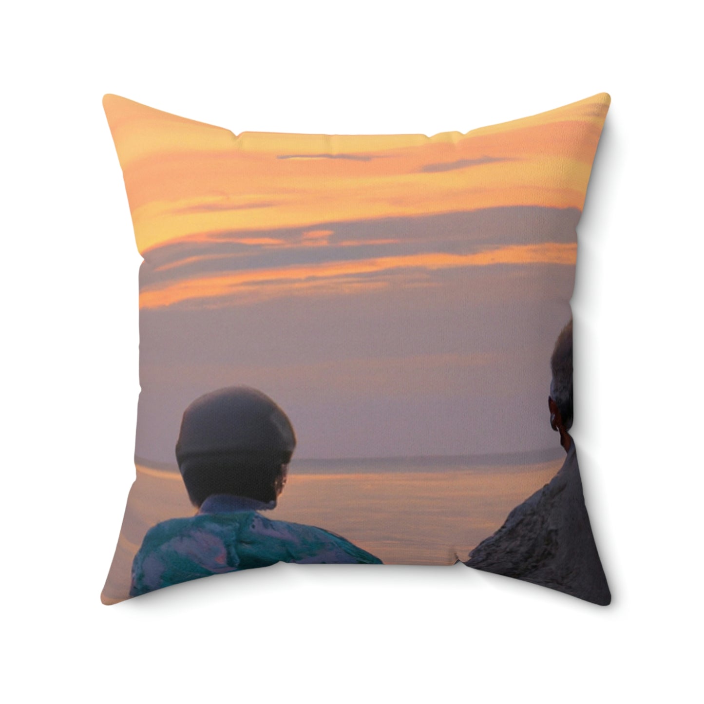 "Umarmen den Abend" - Das Alien Square Pillow