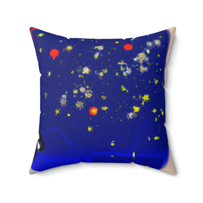 "A Spark of Solitude" - The Alien Square Pillow