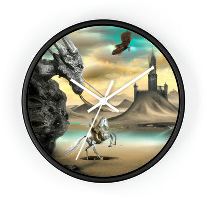 The Knight and the Dragon's Throne - The Alien Wall Clock