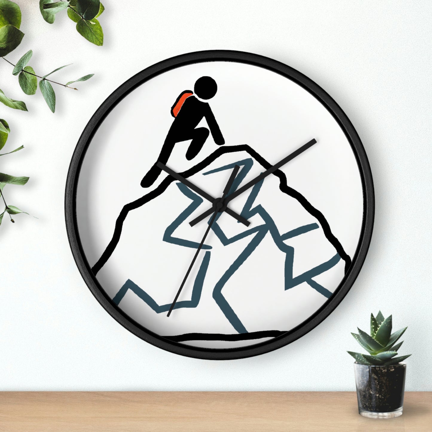 "Ascending the Summit" - The Alien Wall Clock