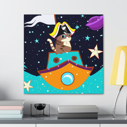 The Intergalactic Feline Pirate - The Alien Canva