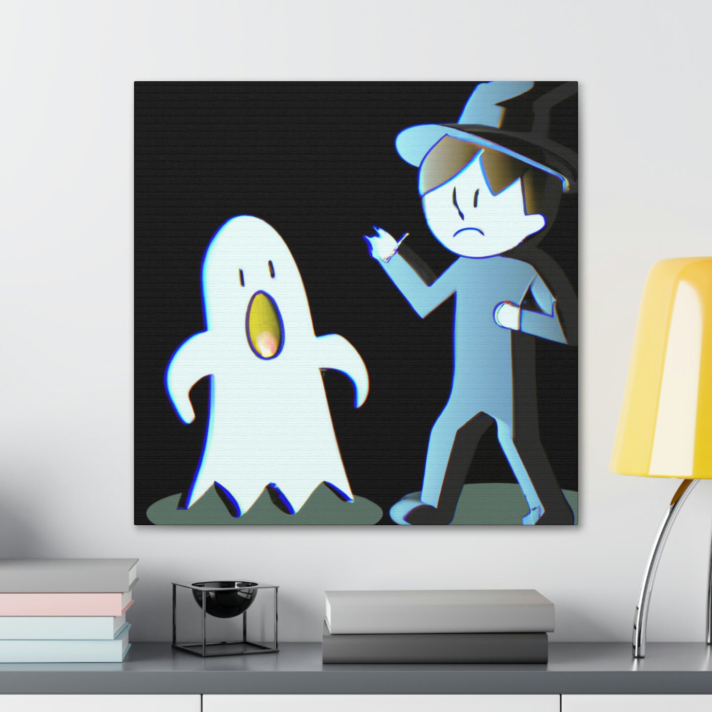 "The Odd Couple: A Shy Night Watchman and a Loud Ghost" - The Alien Canva