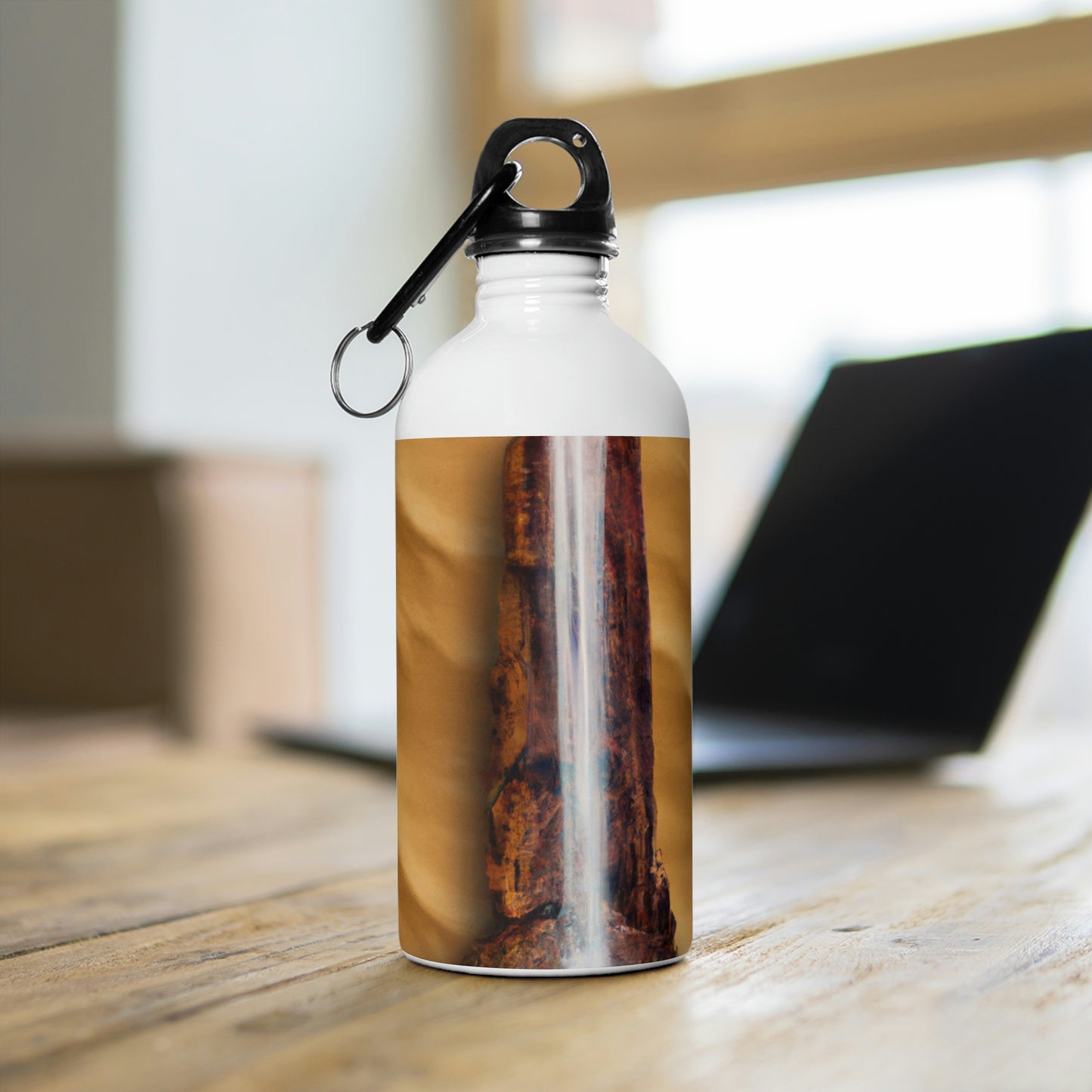 "Lonely Waterfall in a Desolate Desert" - The Alien Stainless Steel Water Bottle