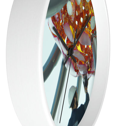 "Robotic Flower Power" - The Alien Wall Clock