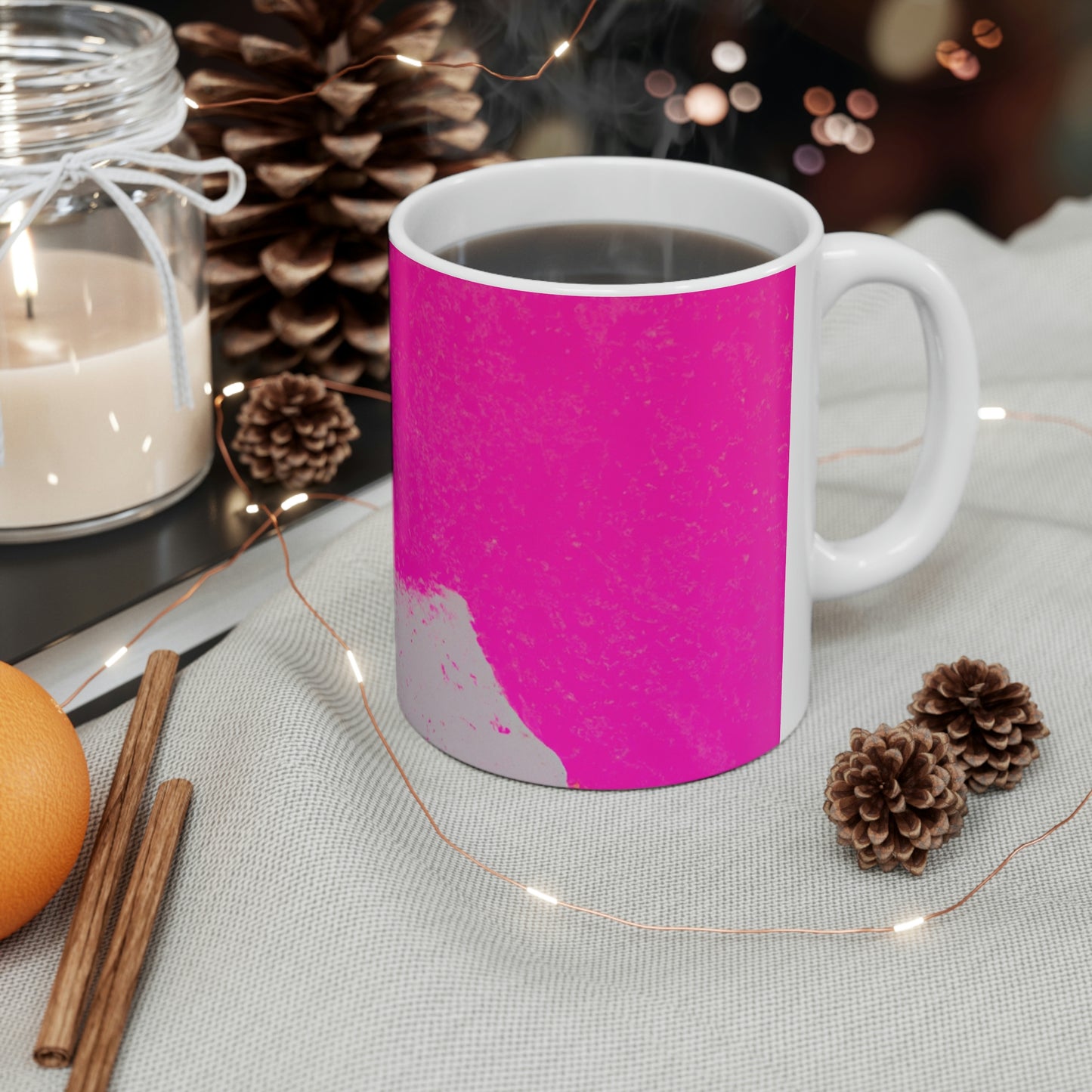 Pink Elephant Galaxies - The Alien Ceramic Mug 11 oz