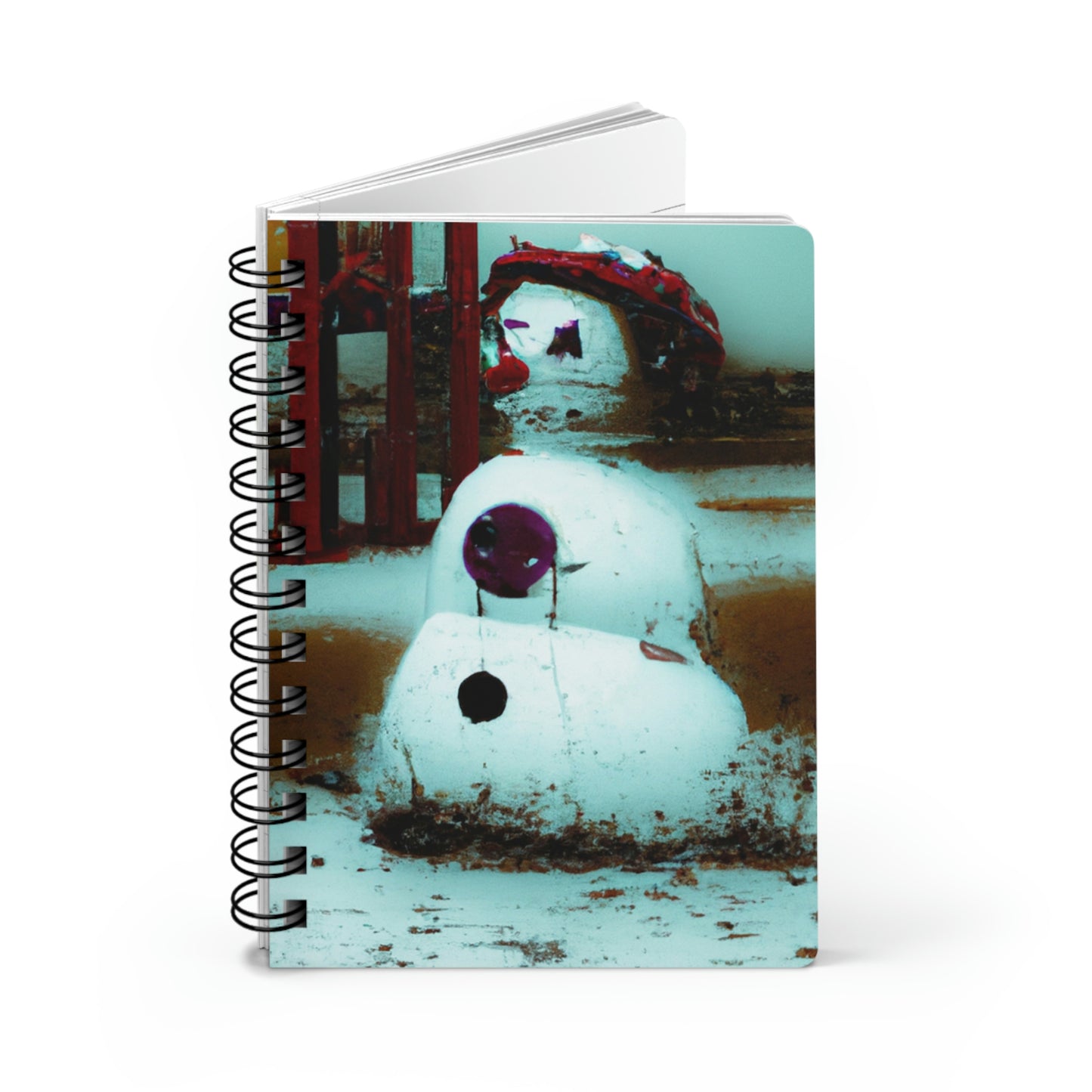 "Melancholy Snowman in a Silent Playground" - The Alien Spiral Bound Journal