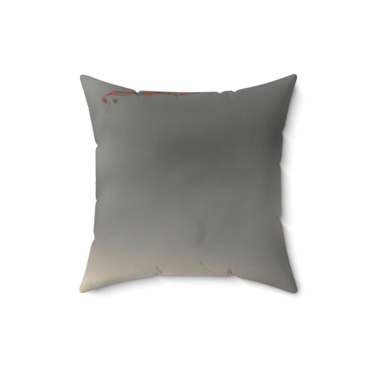 "Daring the Stormy Sky" - The Alien Square Pillow