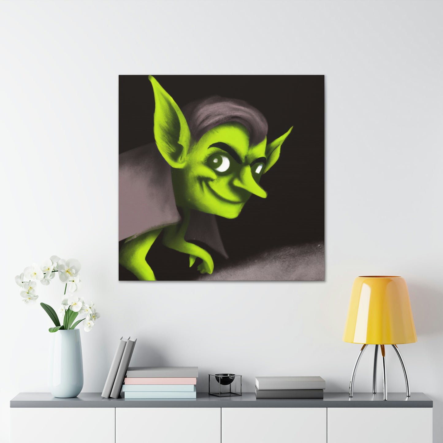 "The Mysterious Goblin in the Shadows" - The Alien Canva