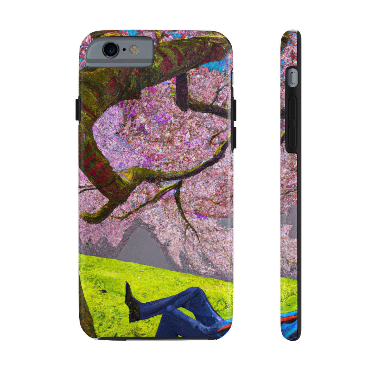 "A Moment of Calm Beneath the Cherry Blossoms" - The Alien Tough Phone Cases