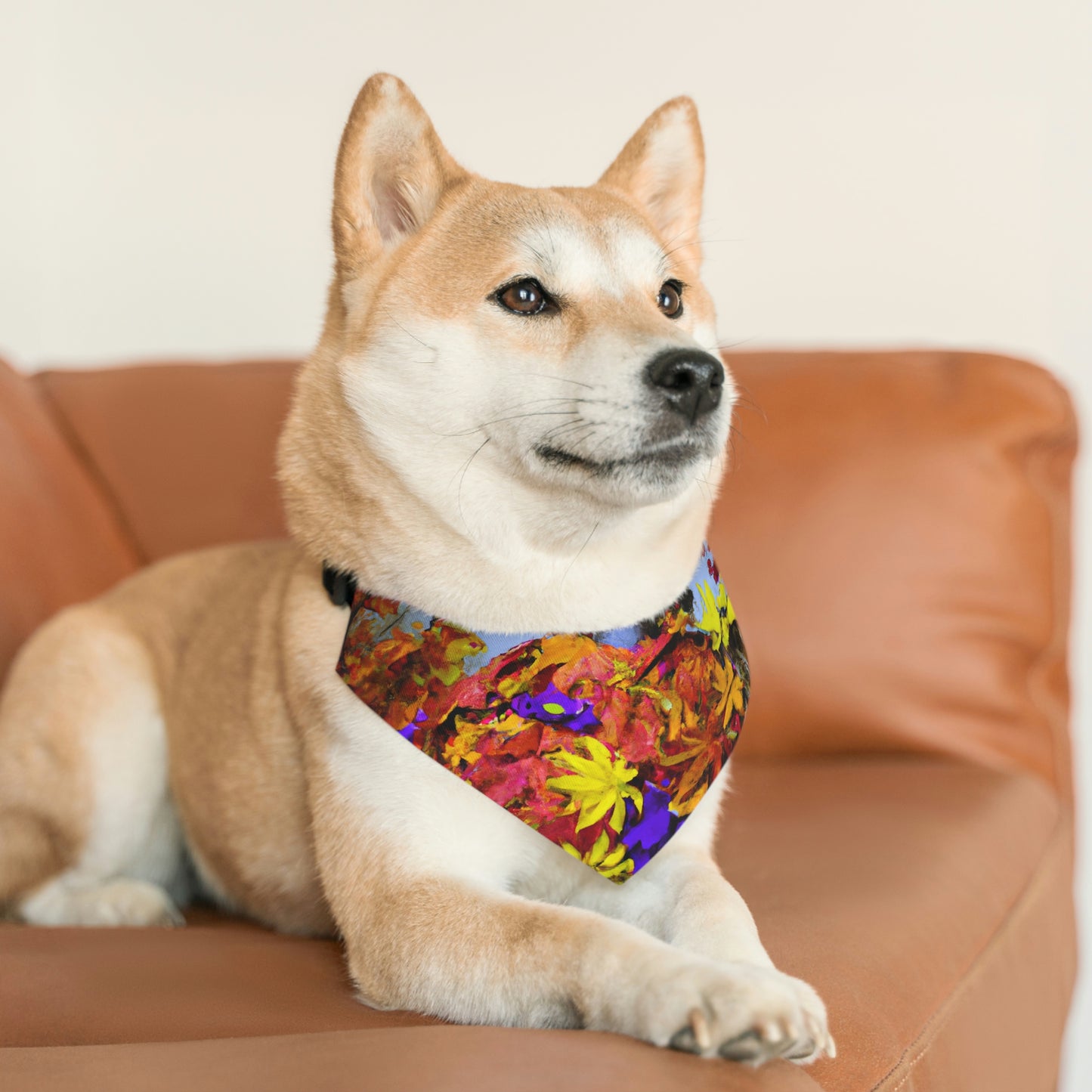 "Autumn Scarecrow Blues" - The Alien Pet Bandana Collar