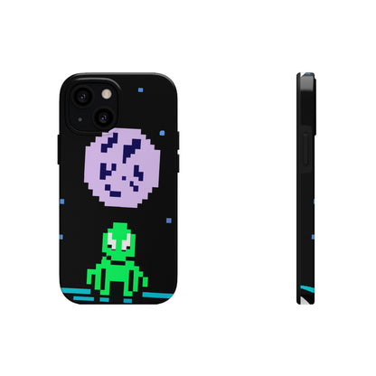 "Testigo solitario del cielo nocturno" - The Alien Tough Phone Cases Pixel Art