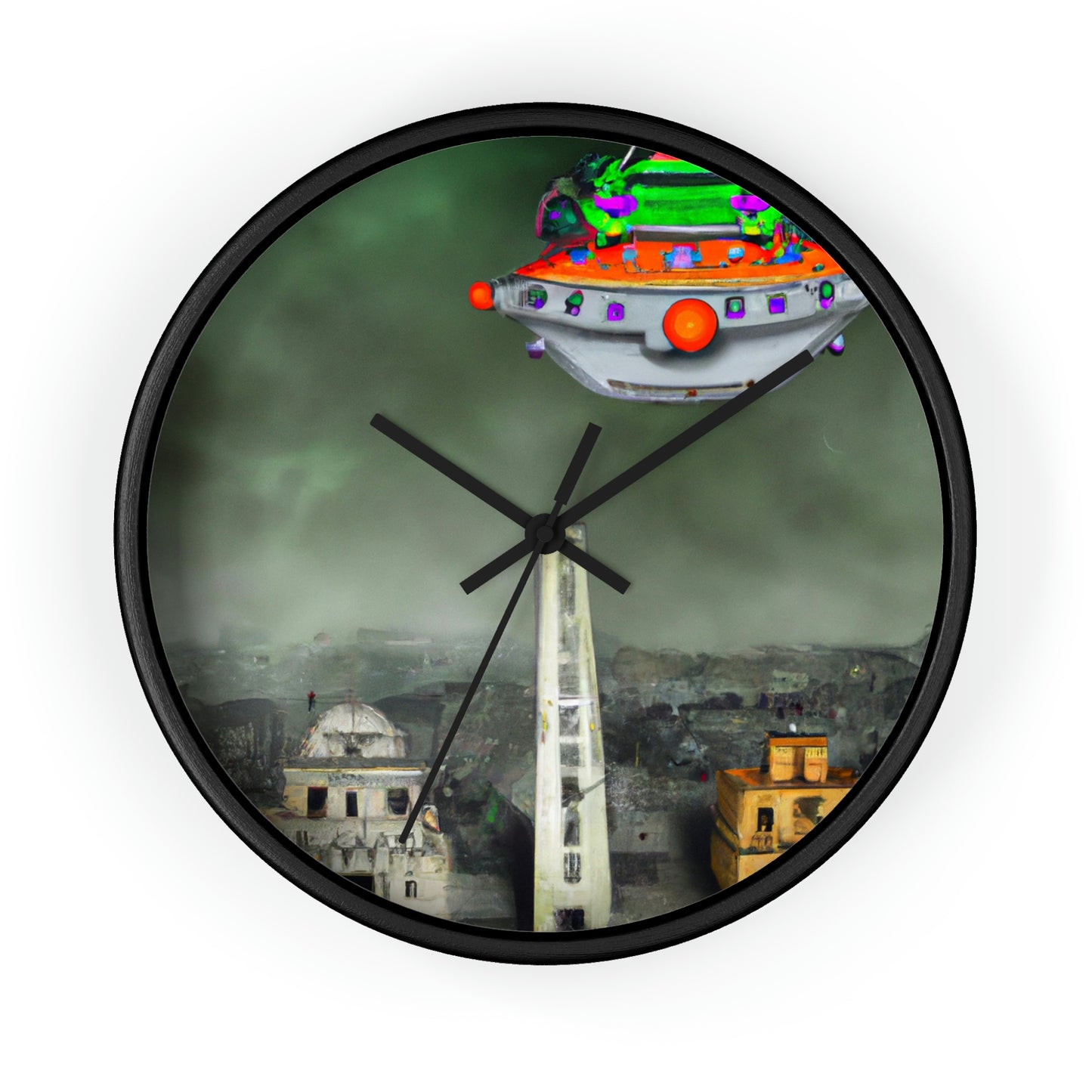 "Conundrum in the Ruins" - The Alien Wall Clock