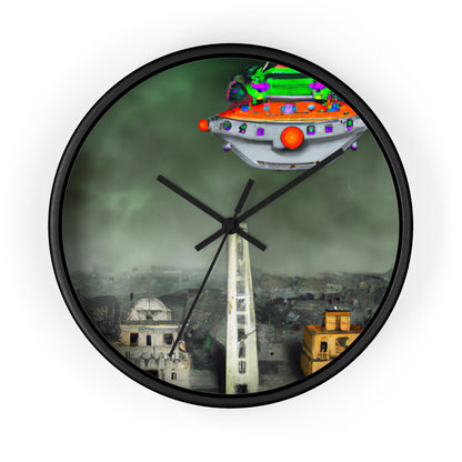 "Acertijo en las ruinas" - El reloj de pared alienígena