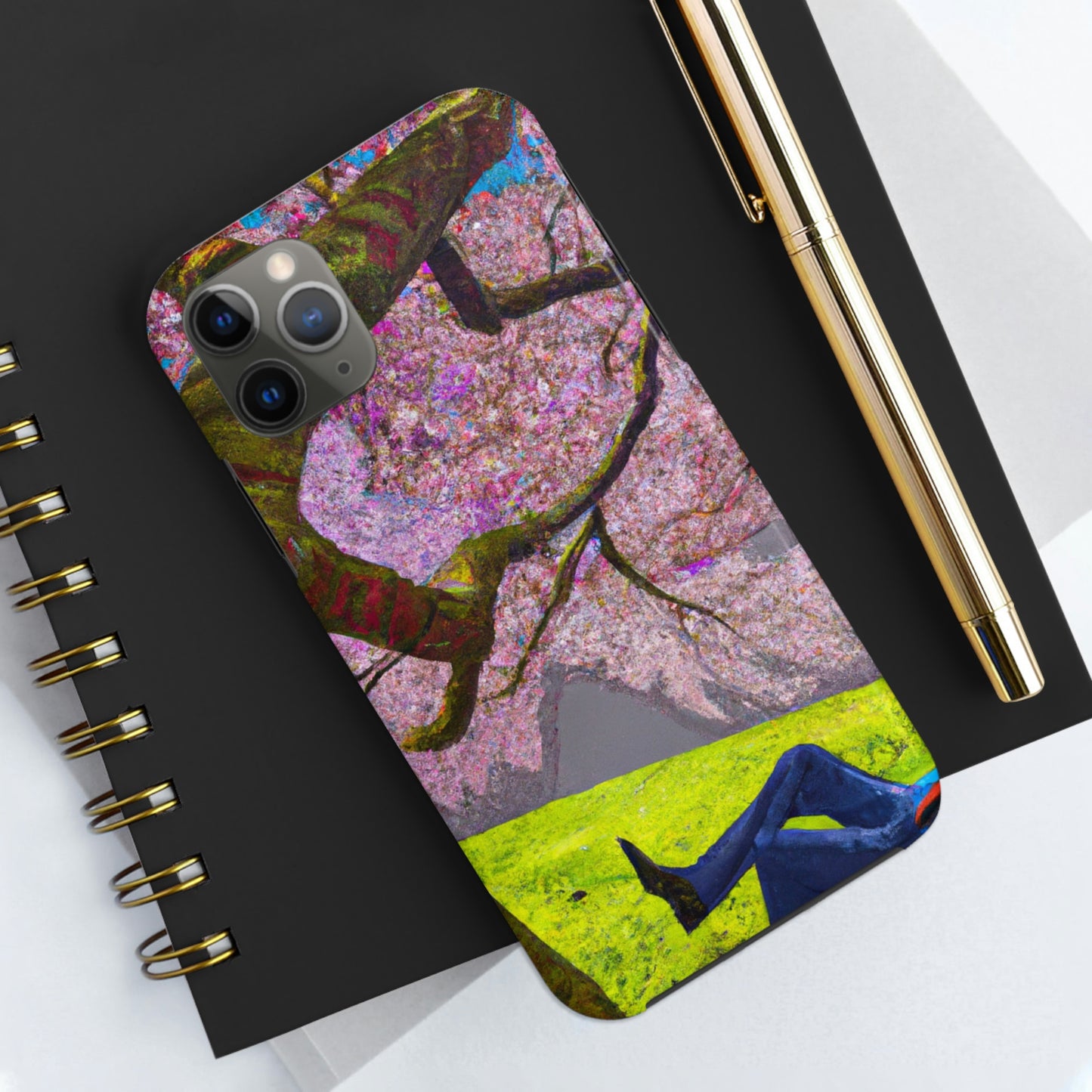 "A Moment of Calm Beneath the Cherry Blossoms" - The Alien Tough Phone Cases