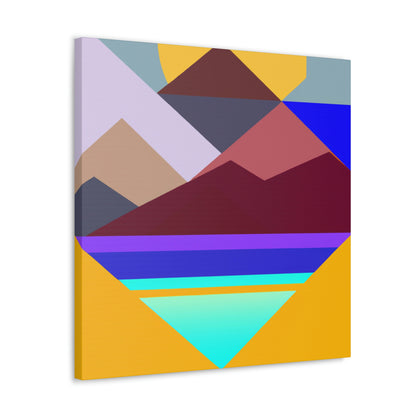 "Geometric Landscape" - Canvas