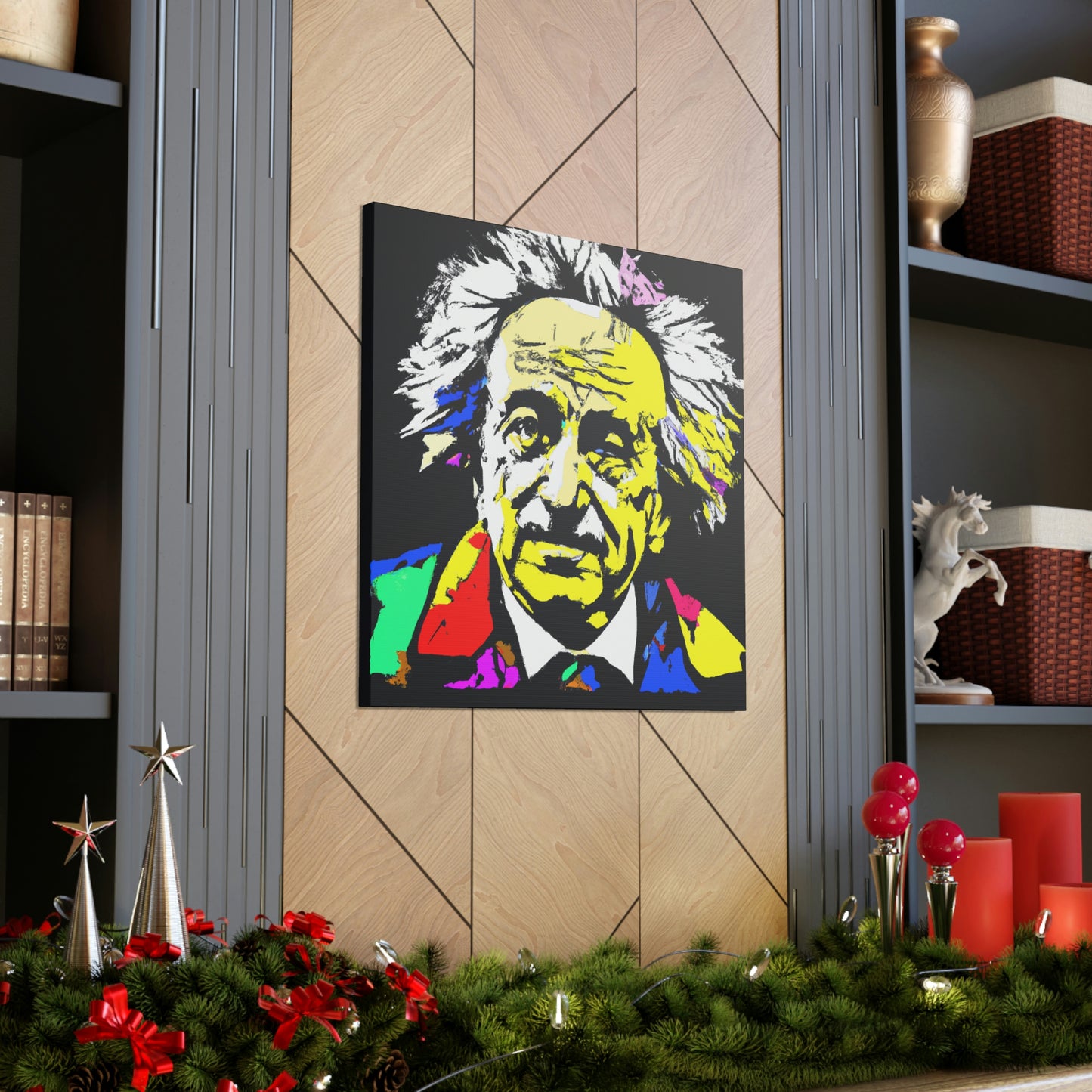 "Albert Einstein: Ein Pop-Art-Porträt" - The Alien Canva