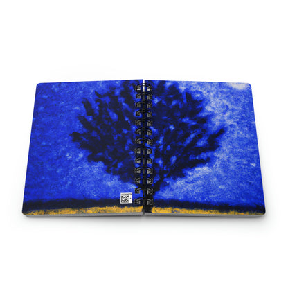 "A Lone Blue Tree in the Moonlight Field" - The Alien Spiral Bound Journal