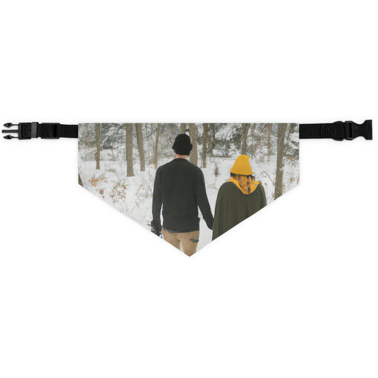 "Cuento de hadas en la nieve" - ​​The Alien Pet Bandana Collar