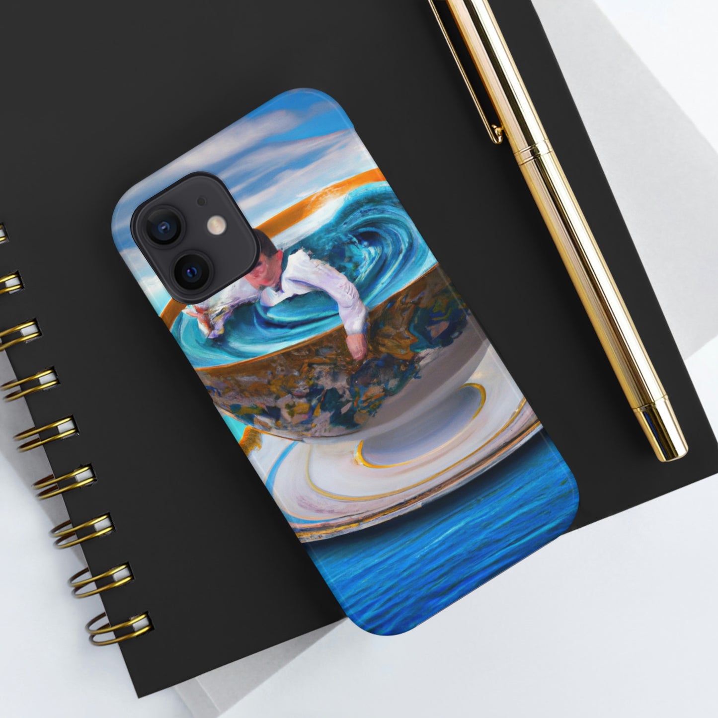 "Adrift in a China Cup: The Story of a Lost Child's Oceanic Adventure" - The Alien Tough Phone Cases