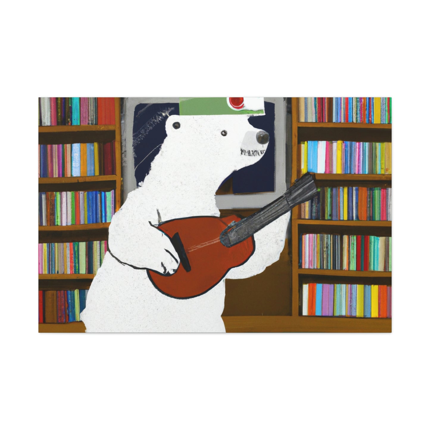 "Der Banjo-Bär der Bibliothek" - The Alien Canva