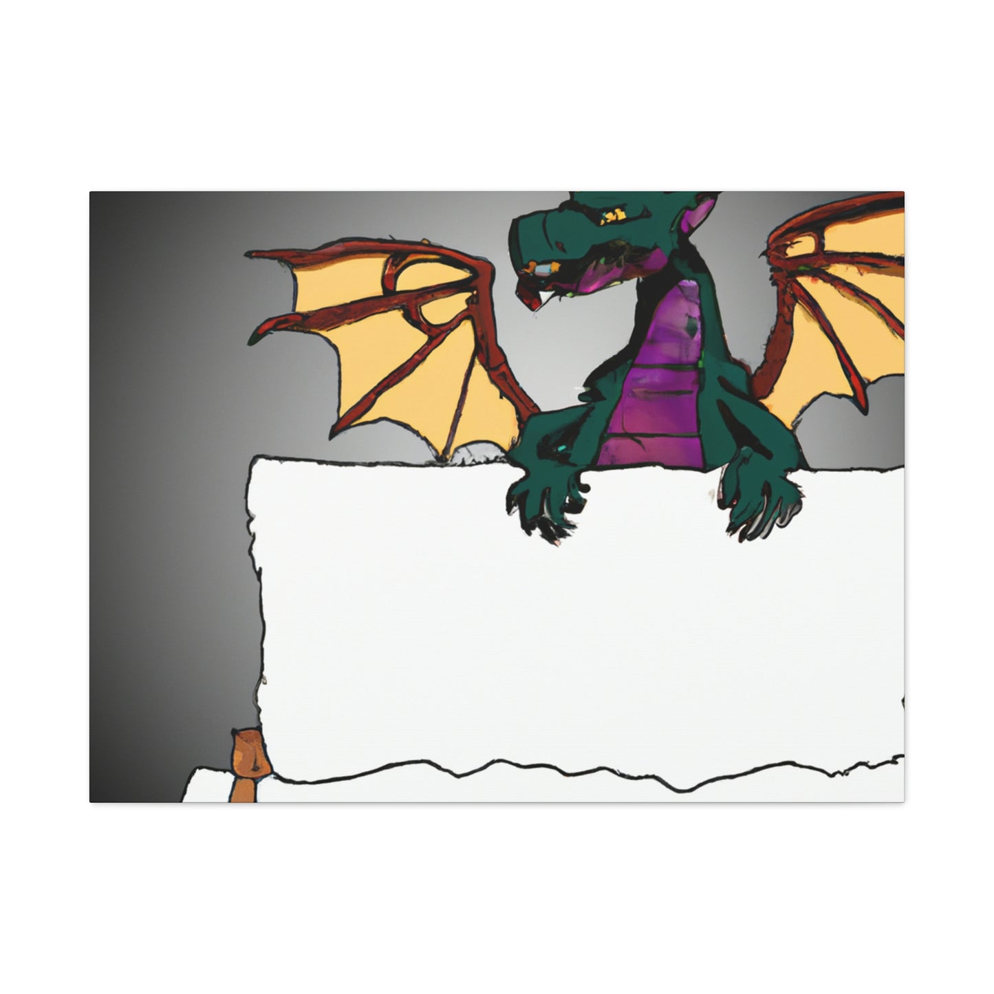 "Dragon's Secret Message" - The Alien Canva