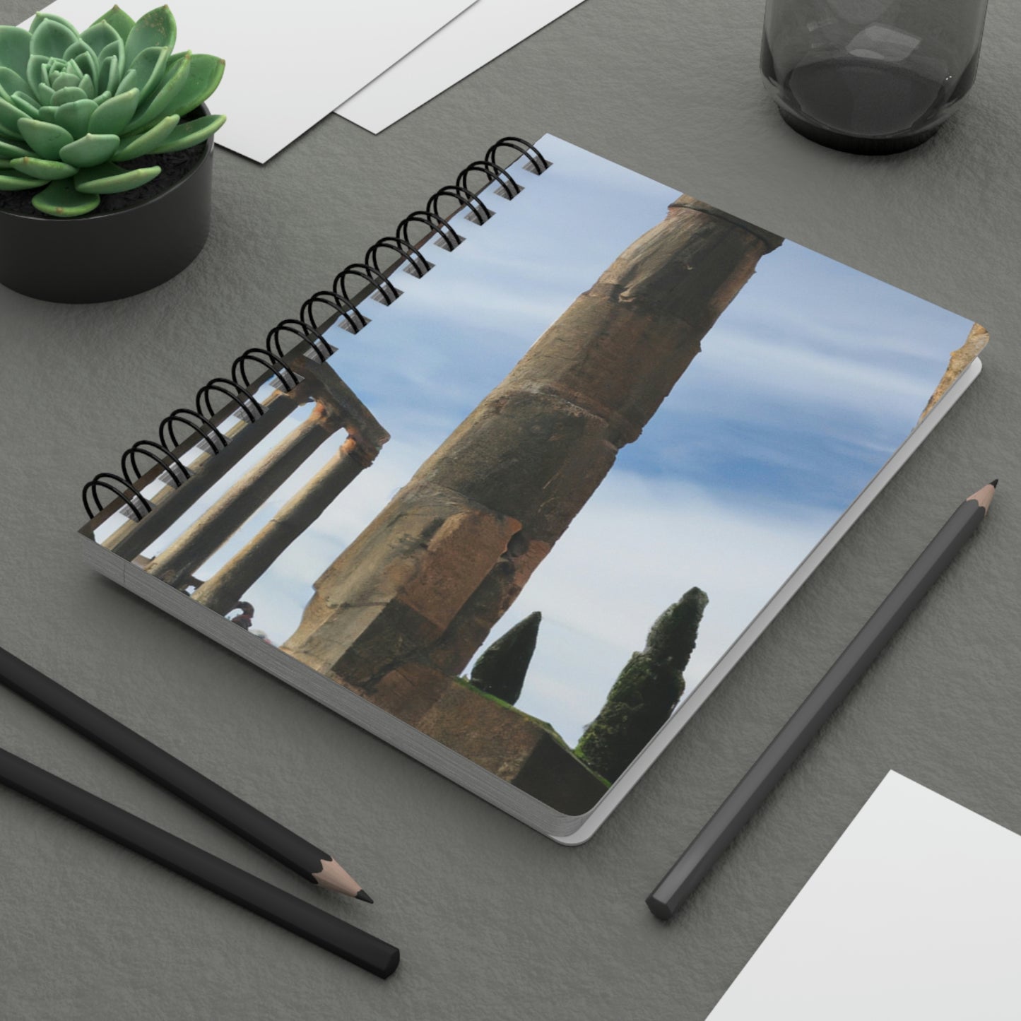 "Lost in Ancient Ruins: A Wanderlust Odyssey" - The Alien Spiral Bound Journal