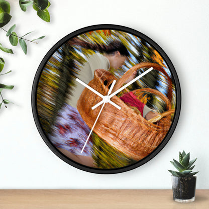 "Autumn Picnic in the Forest" - The Alien Wall Clock