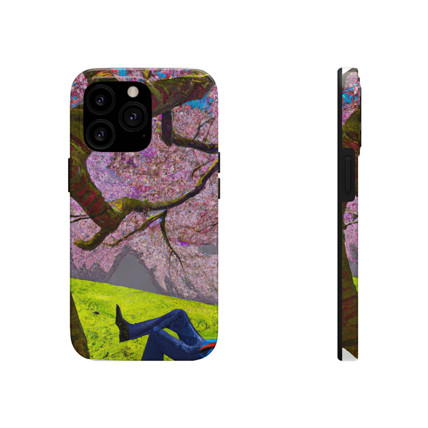 "A Moment of Calm Beneath the Cherry Blossoms" - The Alien Tough Phone Cases