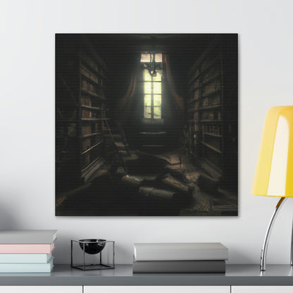 "La biblioteca secreta de las sombras" - The Alien Canva