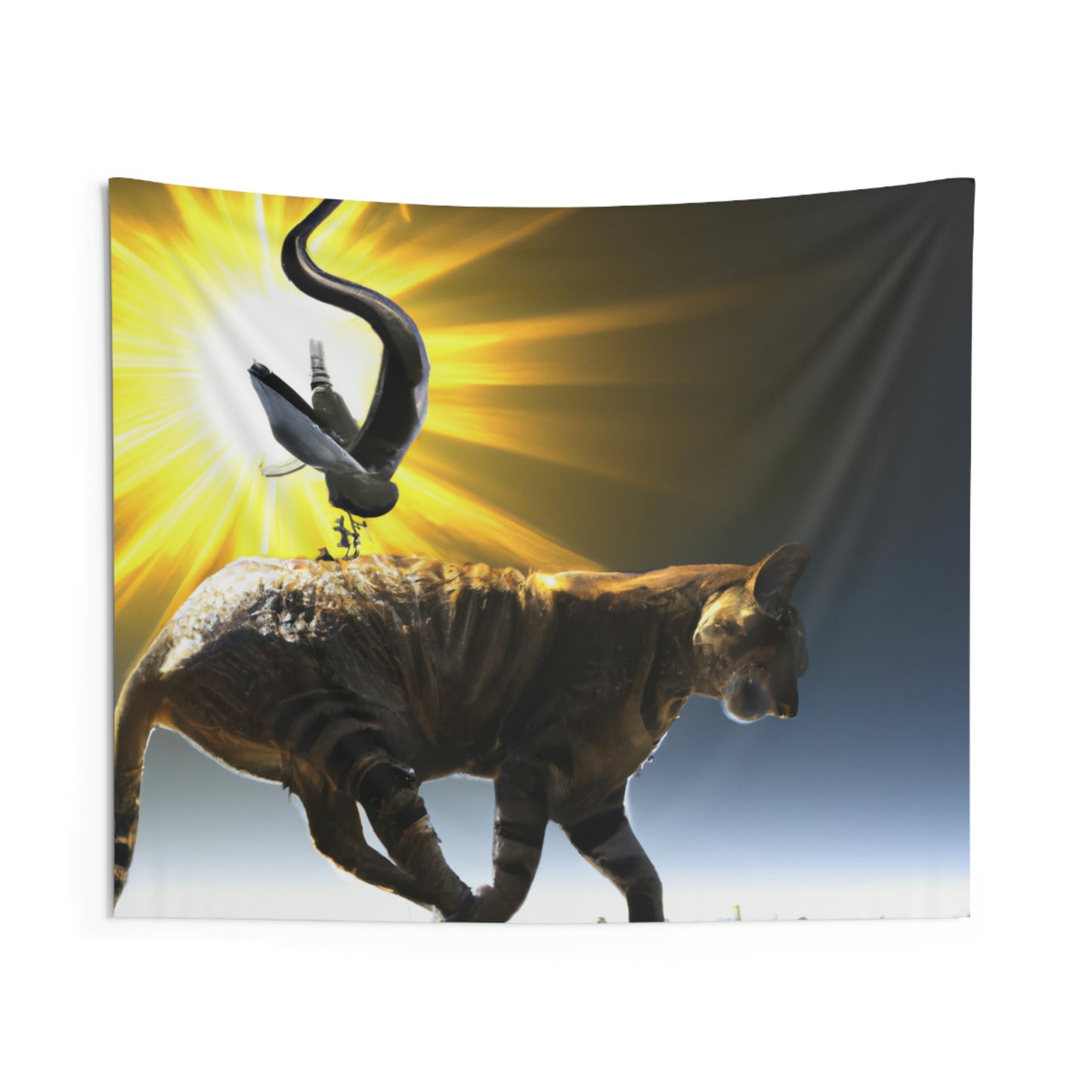 "A Purrfect Sunbeam Moment" - The Alien Wall Tapestries