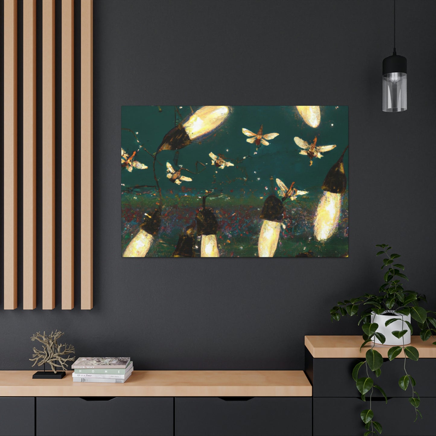 Twinkling Fireflies in the Evening Sky - The Alien Canva