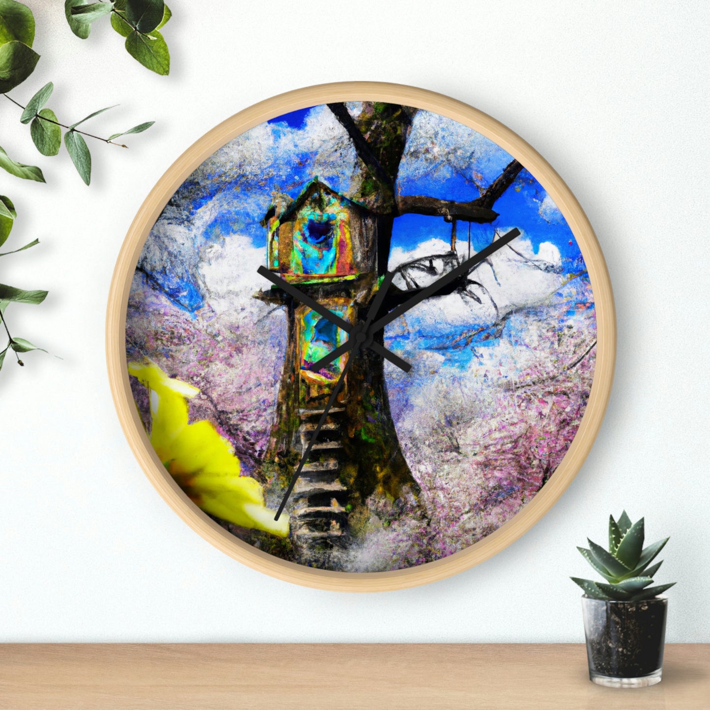 "Forgotten Secrets of the Springtime Forest" - The Alien Wall Clock