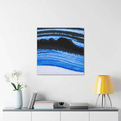 "A Blue and Black Dreamscape" - Canvas