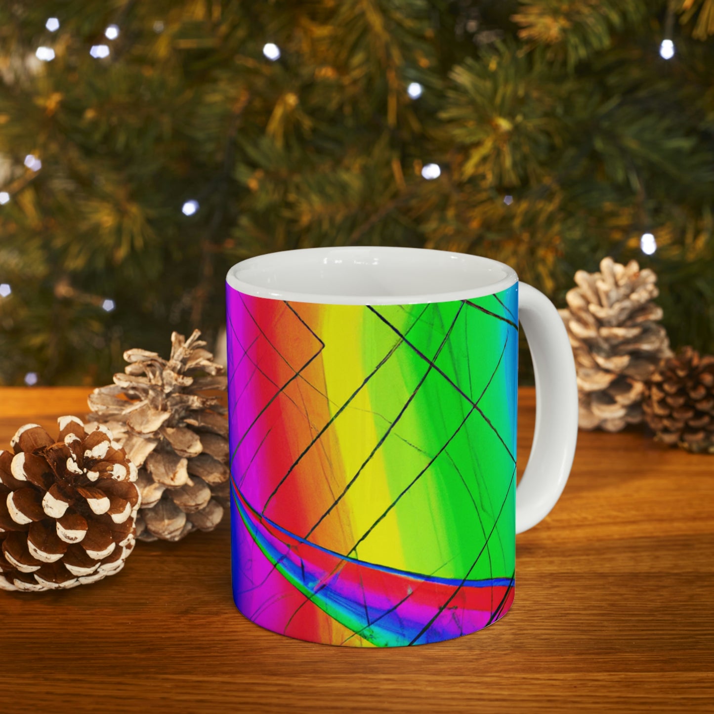 "A Spinnerette's Prismatic Web" - The Alien Taza de cerámica 11 oz