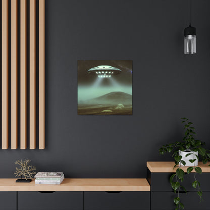 „Interplanetarer Terror: Das verfluchte Alien-Raumschiff auf der Erde gefunden“ – The Alien Canva