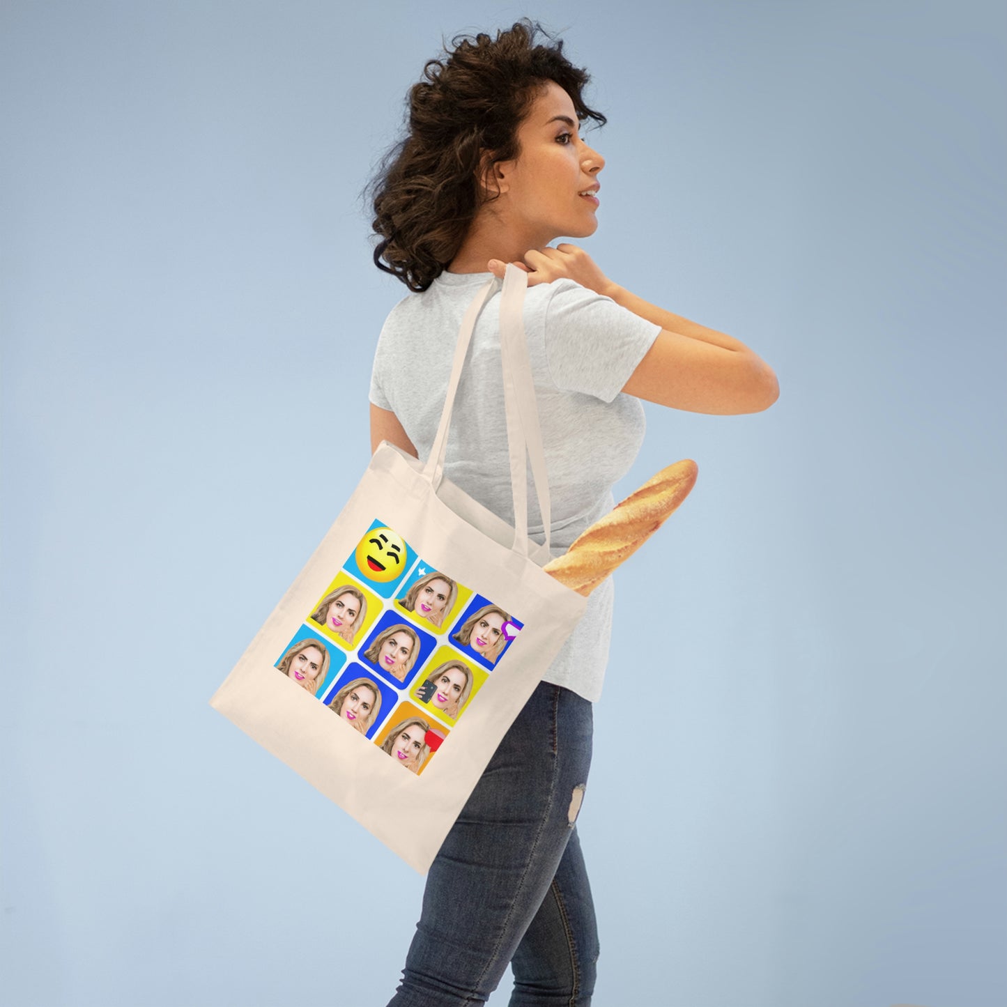 "Emoji-zing a Celebrity: A Pop Art Portrait" - The Alien Tote Bag