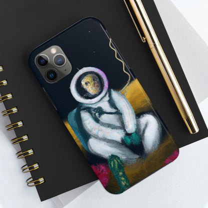 "Allein im Dunkeln: Das Überleben eines einsamen Astronauten" - Die Alien Tough Phone Cases