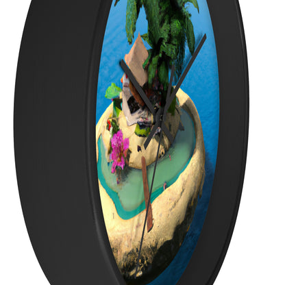 "Island Paradise in the Sky" - The Alien Wall Clock