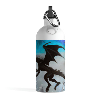 "Clash of Fire and Steel on the Moonlit Cliff" - The Alien Stainless Steel Water Bottle