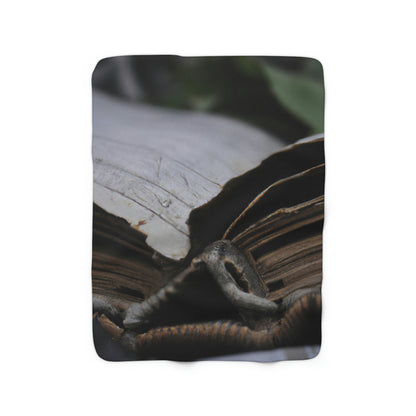 Unbeknownst to its readers, the book possesses magical powers.

"The Forgotten Tome of Magic" - The Alien Sherpa Fleece Blanket