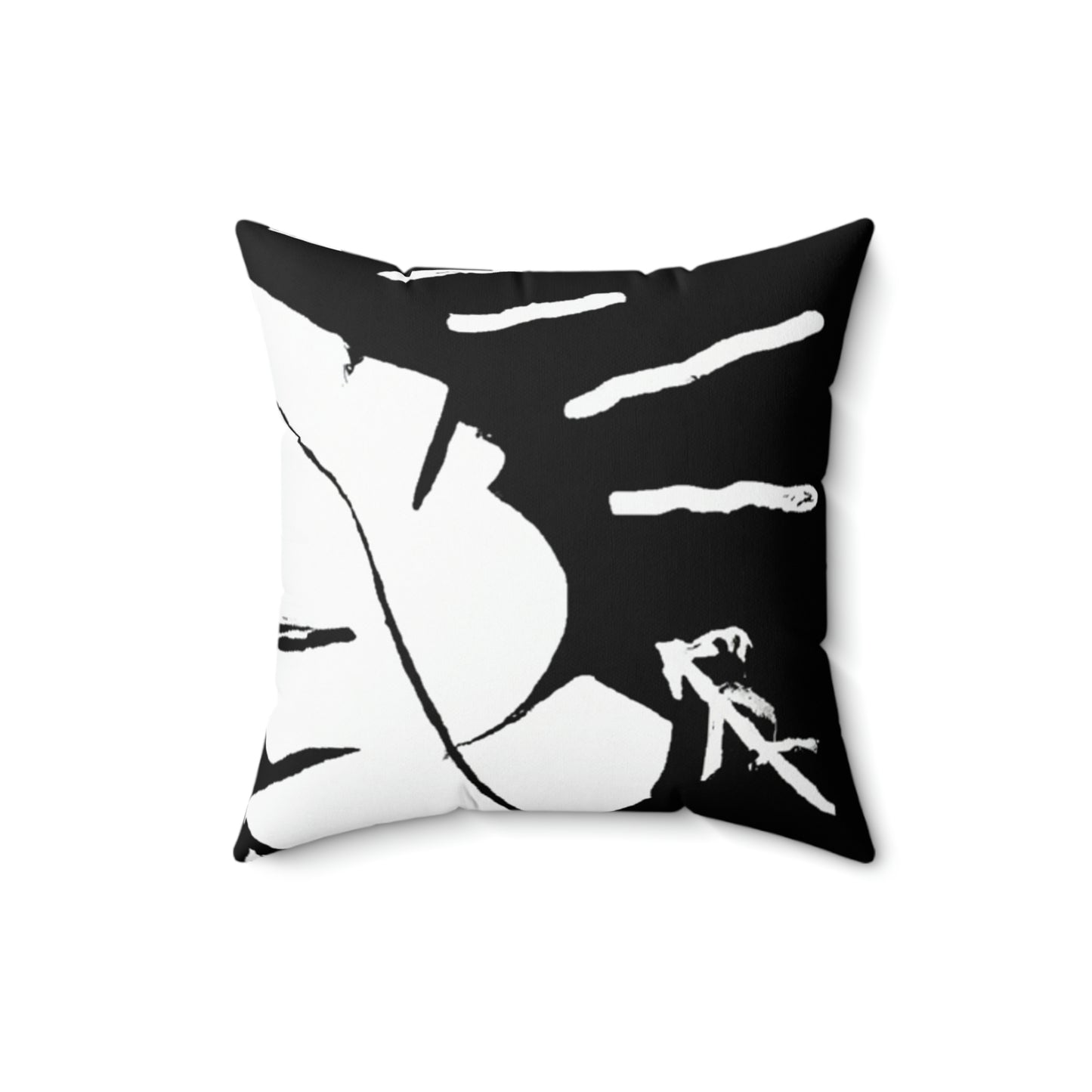 Lost in the Shadows: The White Feather's Journey - The Alien Square Pillow