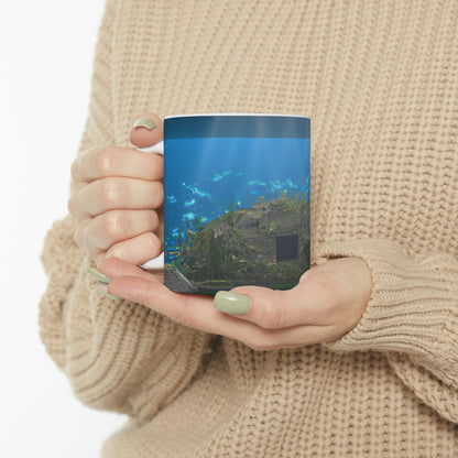 "Aquatheater: música sumergida y actuación" - The Alien Taza de cerámica 11 oz